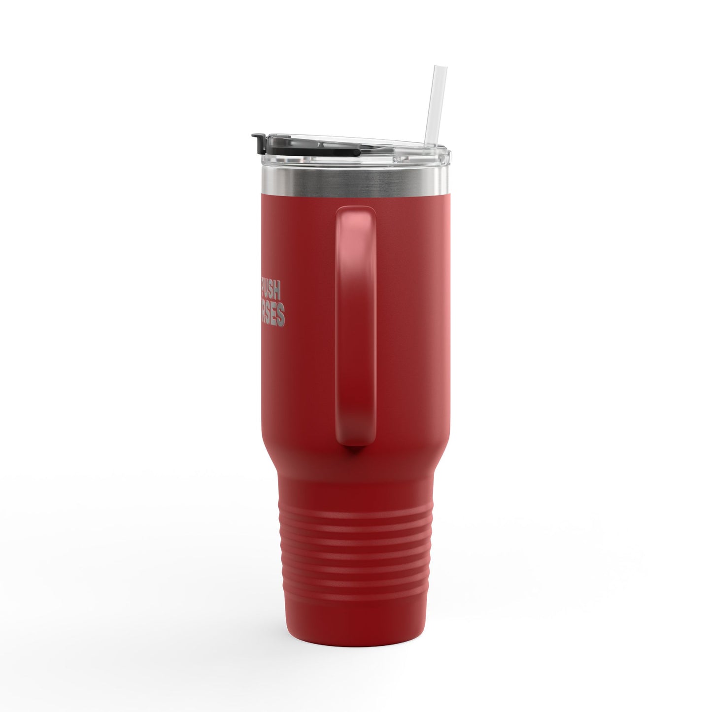 Insulated Travel Mug, 40oz - Don't Push The Horses | DPTH