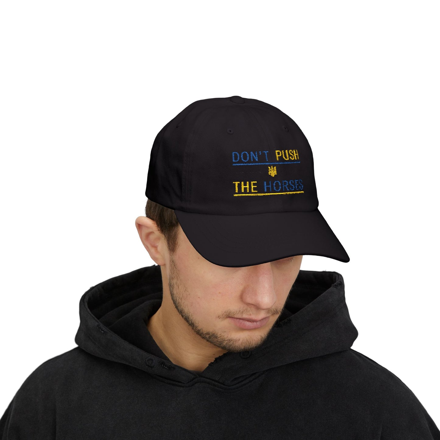 Playful Dad Cap Don't Push The Horses | DPTH