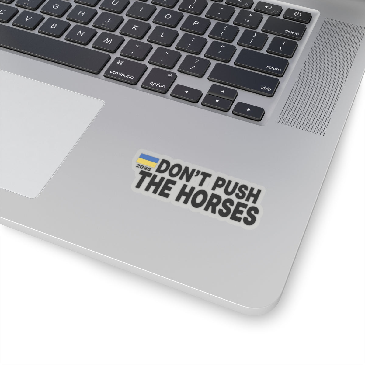 Vinyl Decals for Laptop - Don't Push The Horses | DPTH