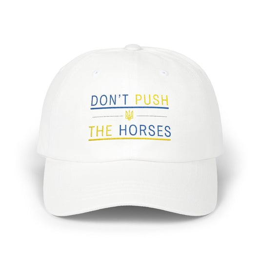 Playful Dad Cap Don't Push The Horses | DPTH