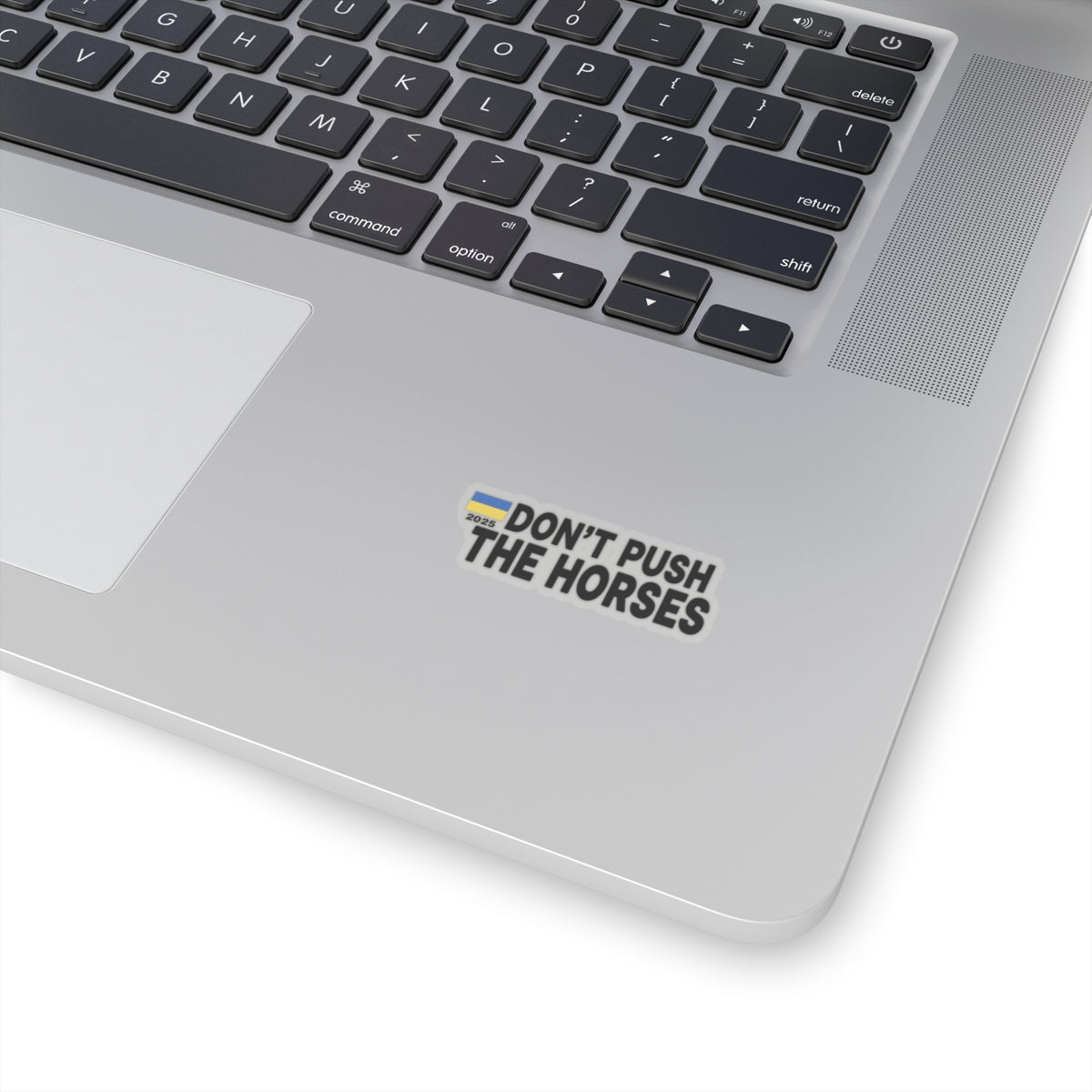 Vinyl Decals for Laptop - Don't Push The Horses | DPTH