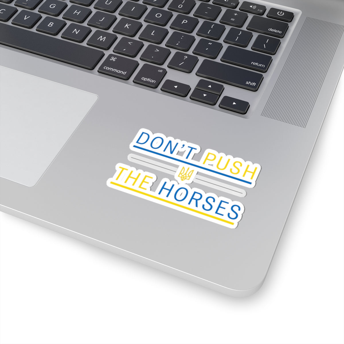 Kiss-Cut Stickers Don't Push The Horses | DPTH