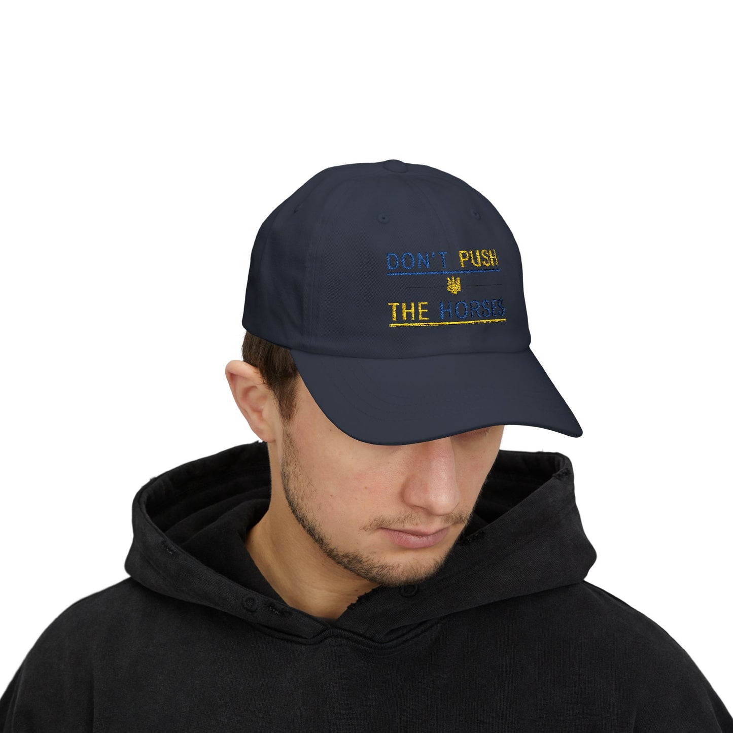 Playful Dad Cap Don't Push The Horses | DPTH