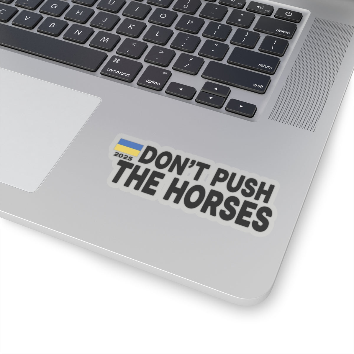 Vinyl Decals for Laptop - Don't Push The Horses | DPTH