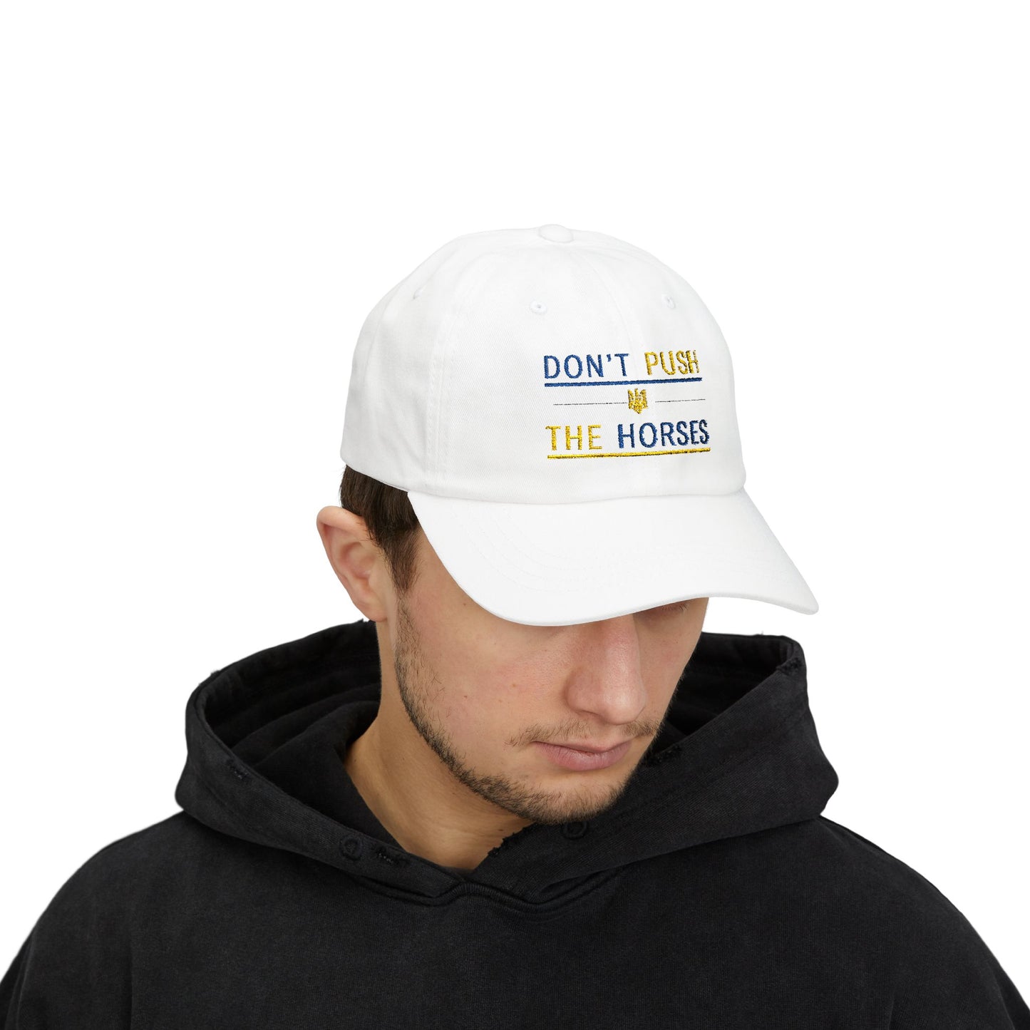 Playful Dad Cap Don't Push The Horses | DPTH