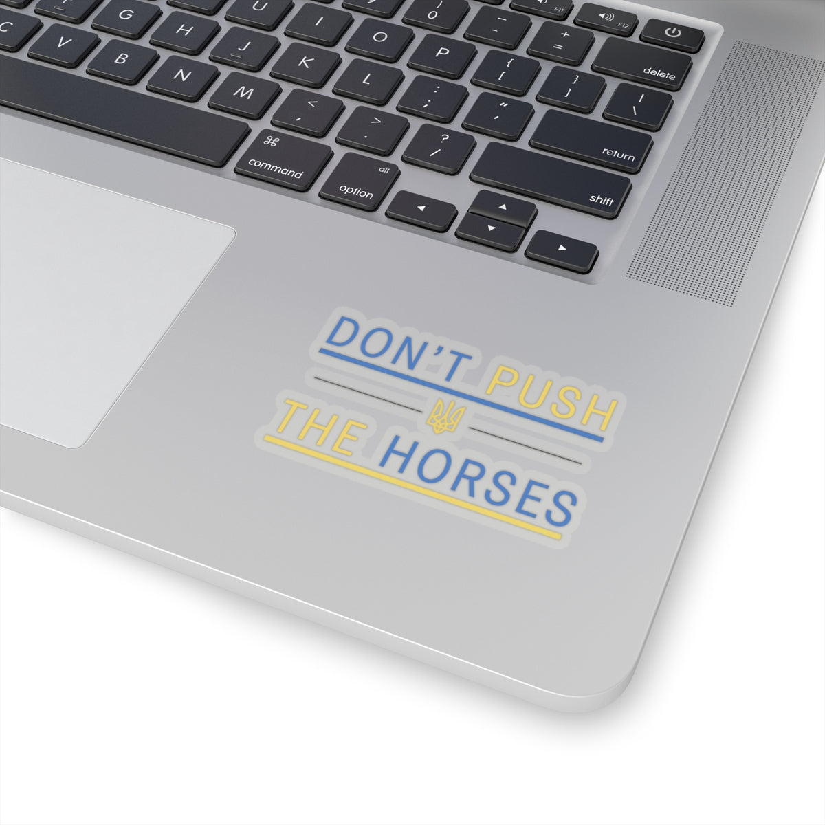 Kiss-Cut Stickers Don't Push The Horses | DPTH