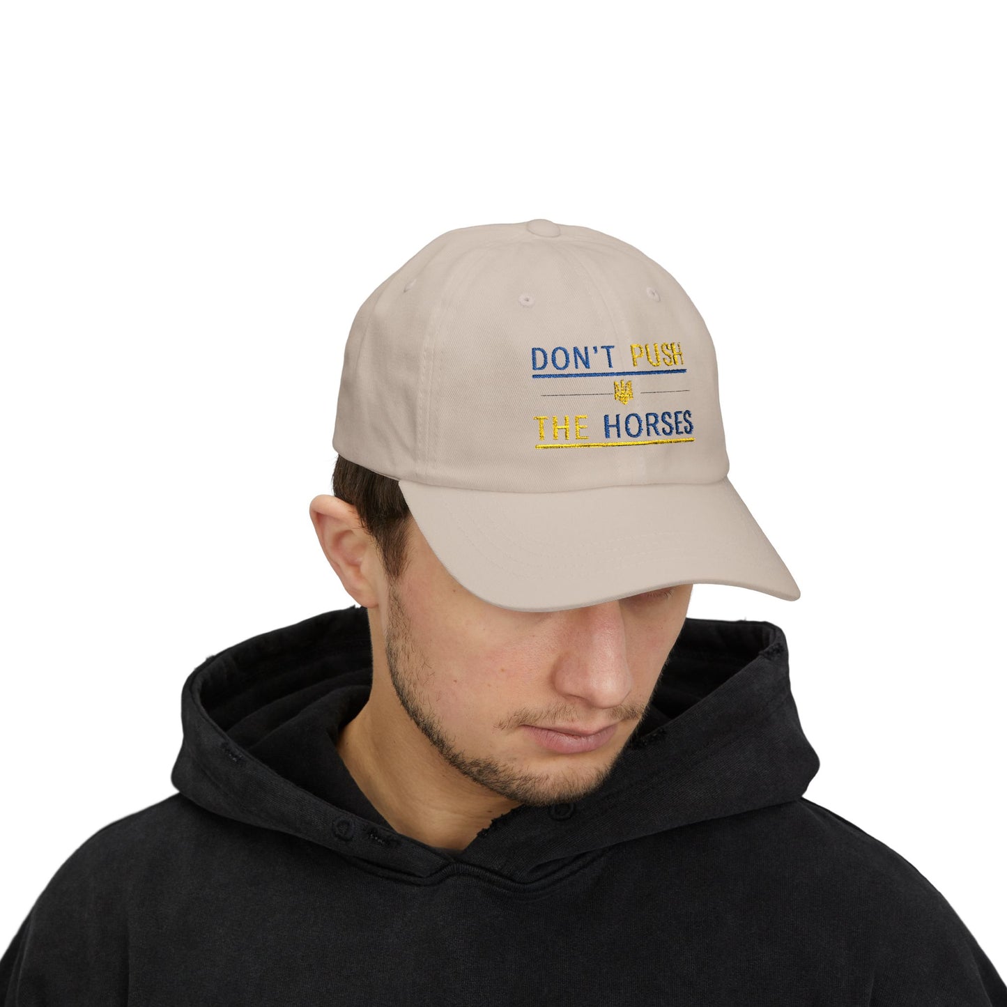 Playful Dad Cap Don't Push The Horses | DPTH