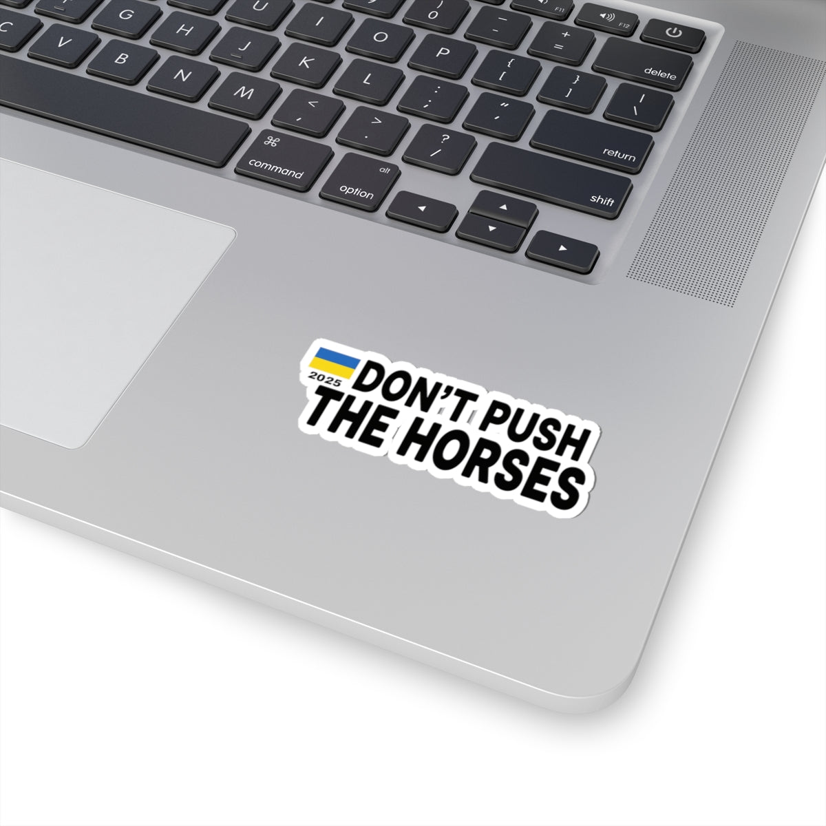 Vinyl Decals for Laptop - Don't Push The Horses | DPTH