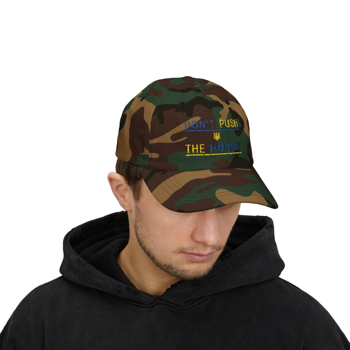 Playful Dad Cap Don't Push The Horses | DPTH