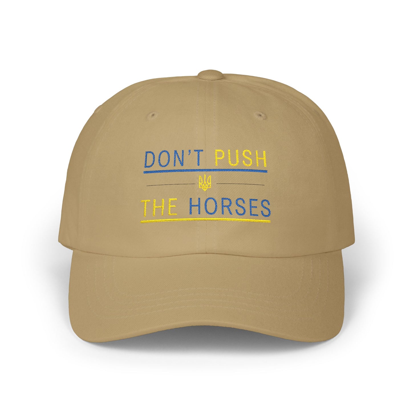 Playful Dad Cap Don't Push The Horses | DPTH
