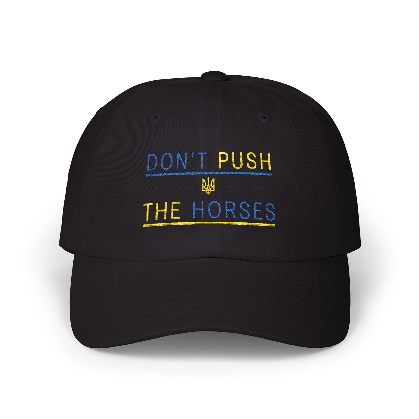 Playful Dad Cap Don't Push The Horses | DPTH
