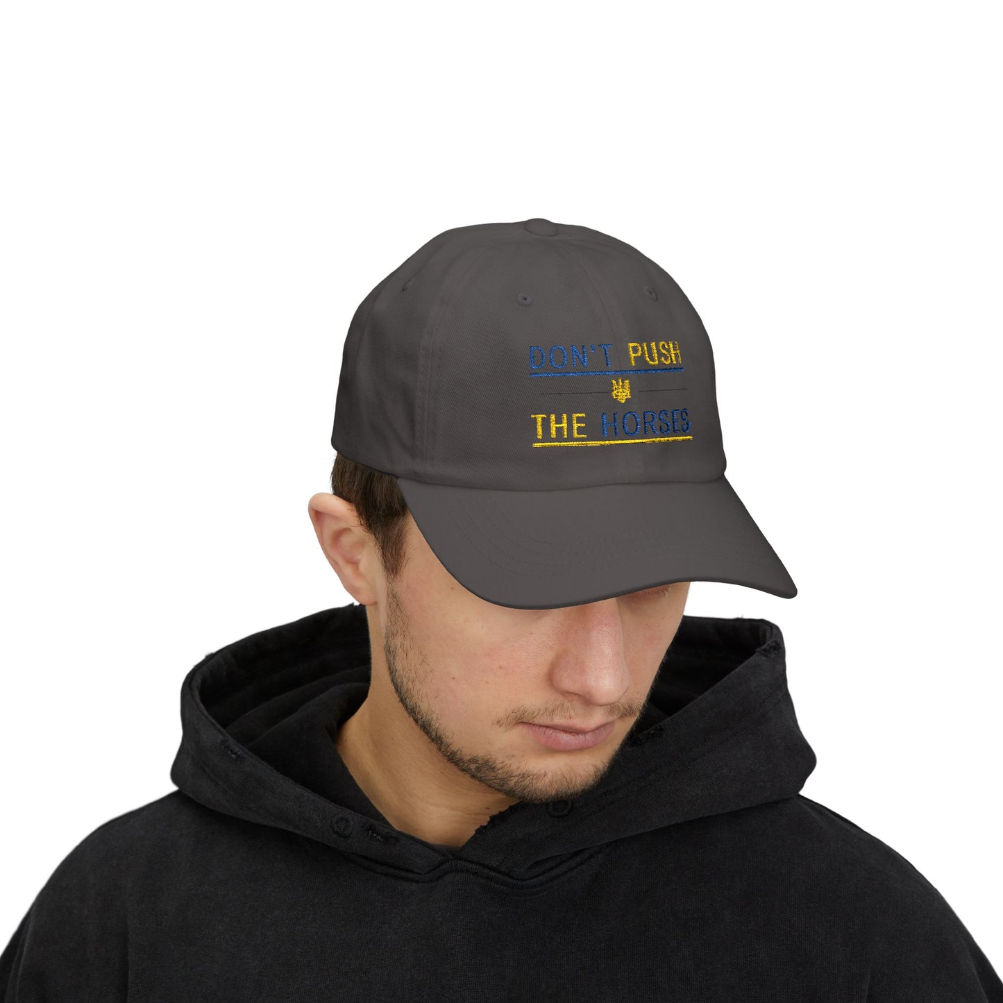 Playful Dad Cap Don't Push The Horses | DPTH