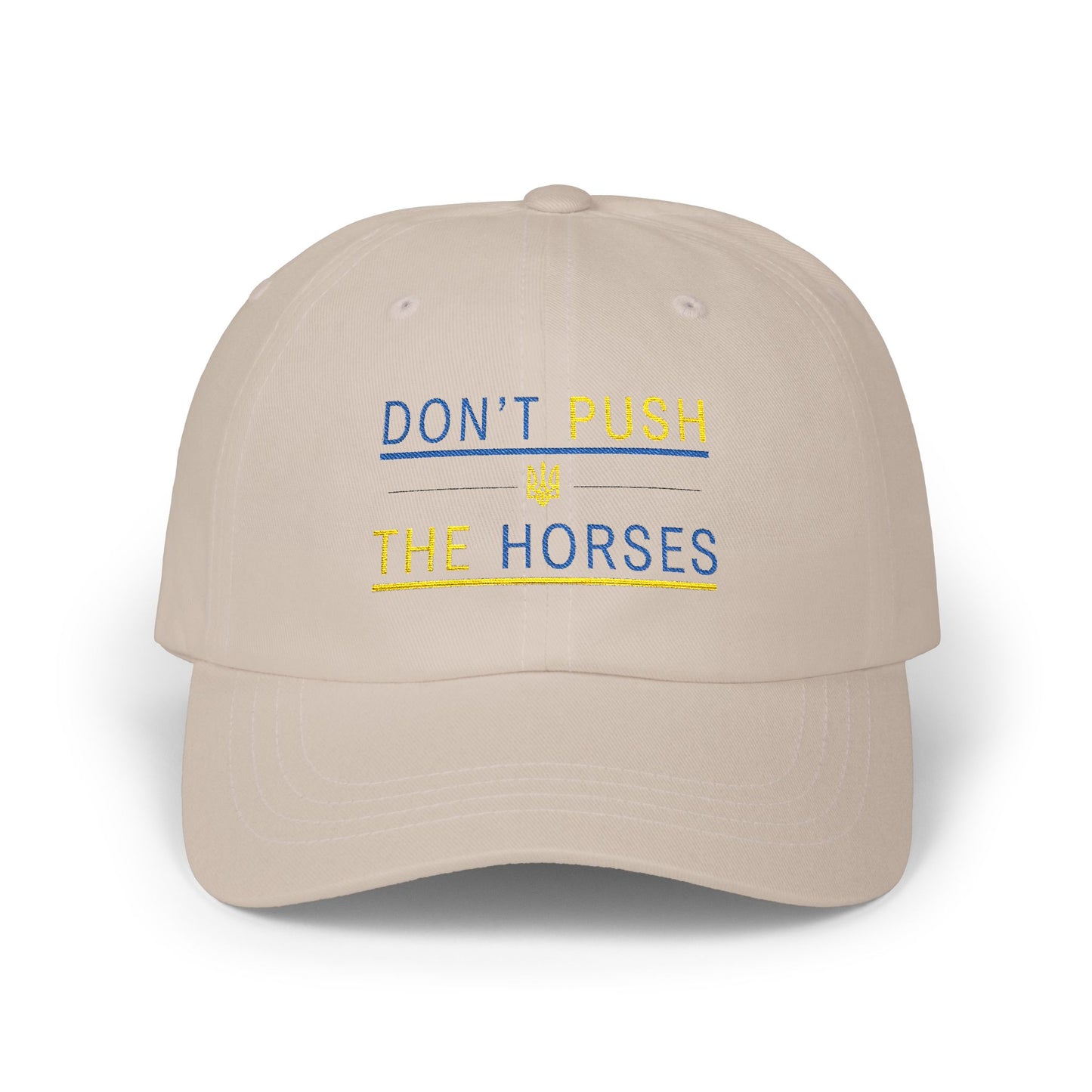 Playful Dad Cap Don't Push The Horses | DPTH