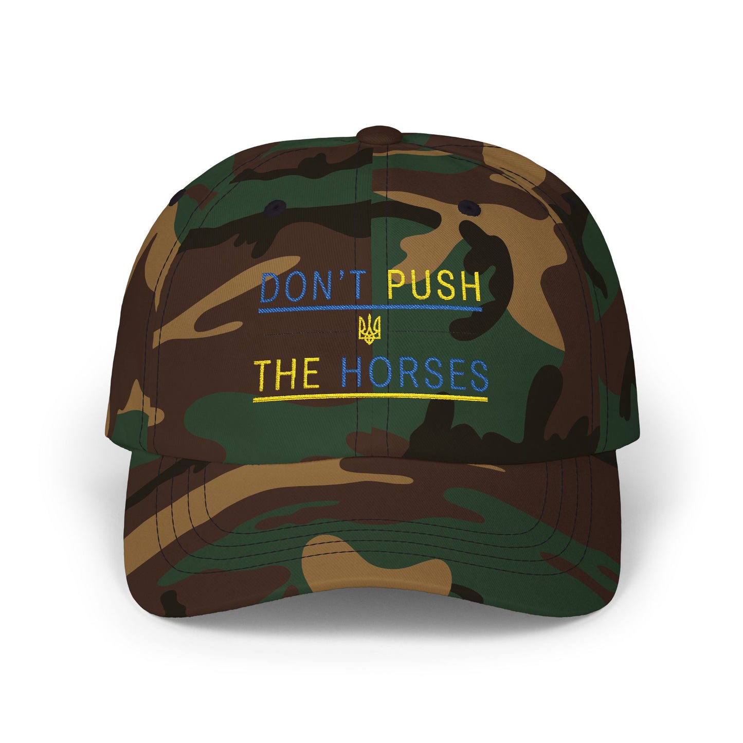 Playful Dad Cap Don't Push The Horses | DPTH