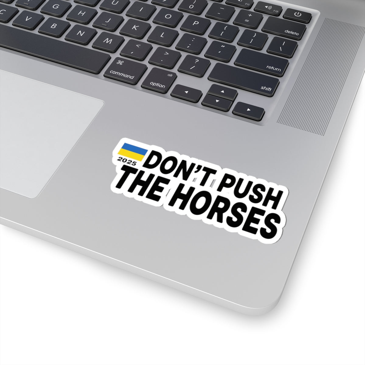 Vinyl Decals for Laptop - Don't Push The Horses | DPTH