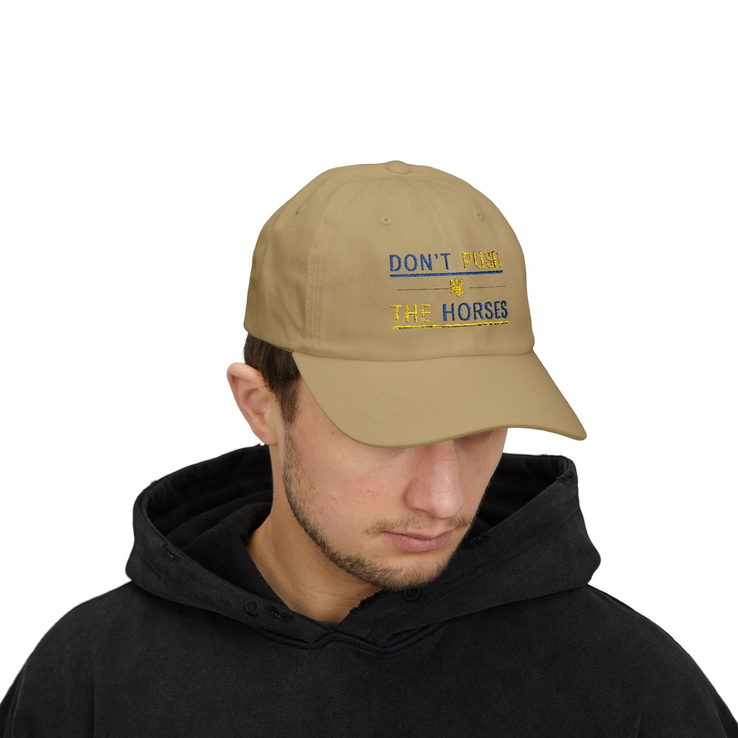 Playful Dad Cap Don't Push The Horses | DPTH