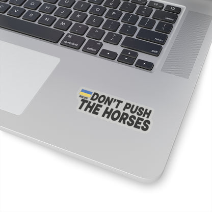 Vinyl Decals for Laptop - Don't Push The Horses | DPTH