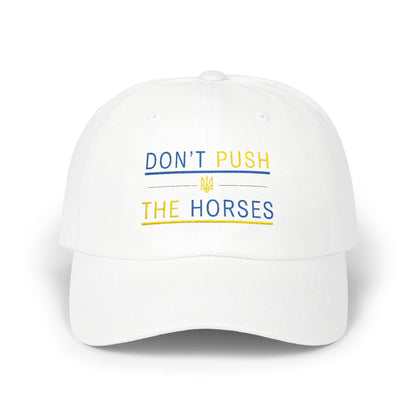 Playful Dad Cap Don't Push The Horses | DPTH