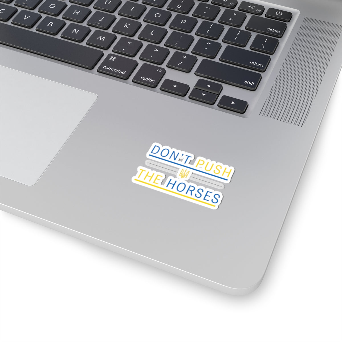 Kiss-Cut Stickers Don't Push The Horses | DPTH